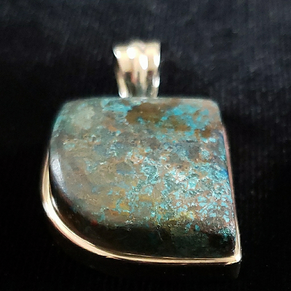 Beautiful Chrysocholla Pendant - Picture 2 of 2